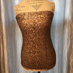 Sequins tube top